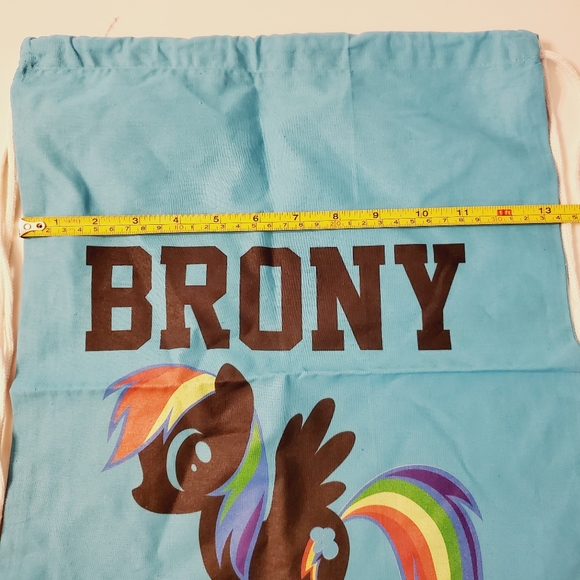 RARE BRONY We Love Fine My Little Pony Rainbow Dash String Bag  2012 - Picture 7 of 8